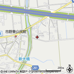 静岡県浜松市中央区市野町1313周辺の地図