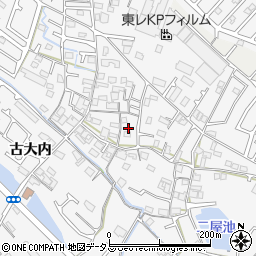 兵庫県加古川市野口町古大内594周辺の地図