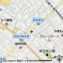 兵庫県加古川市平岡町新在家340周辺の地図