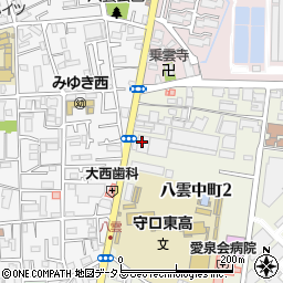 日本通運株式会社　大阪東支店守口流通センター周辺の地図