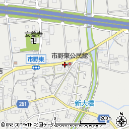 静岡県浜松市中央区市野町1251周辺の地図