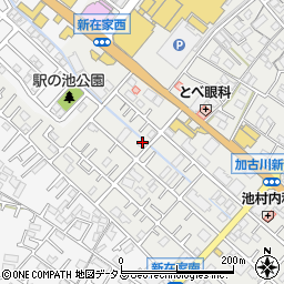 兵庫県加古川市平岡町新在家672-4周辺の地図