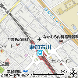 兵庫県加古川市平岡町新在家1128-9周辺の地図