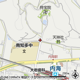 愛知県南知多町（知多郡）内海（阿麻）周辺の地図