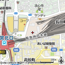 阪急電鉄周辺の地図