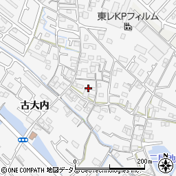 兵庫県加古川市野口町古大内586周辺の地図