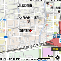 南昭和町駐車場【日曜日のみ】周辺の地図
