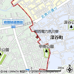 兵庫県芦屋市岩園町30-5周辺の地図