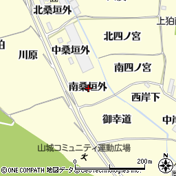 京都府木津川市山城町上狛南桑垣外周辺の地図