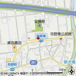 静岡県浜松市中央区市野町1728周辺の地図
