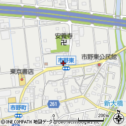 静岡県浜松市中央区市野町1727周辺の地図