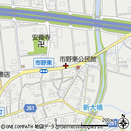 静岡県浜松市中央区市野町1227周辺の地図