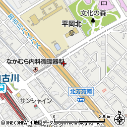 兵庫県加古川市平岡町新在家1457-10周辺の地図