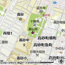 薬仙寺周辺の地図