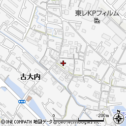 兵庫県加古川市野口町古大内584周辺の地図