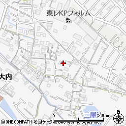 兵庫県加古川市野口町古大内541周辺の地図