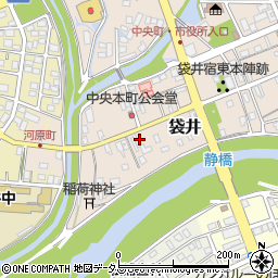 静岡県袋井市袋井119-1周辺の地図