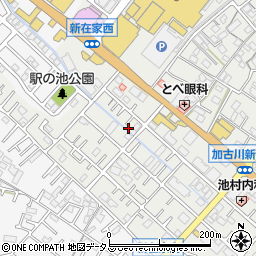 兵庫県加古川市平岡町新在家665-9周辺の地図