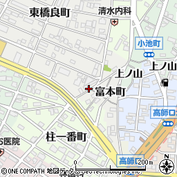 愛知県豊橋市橋良町東郷周辺の地図