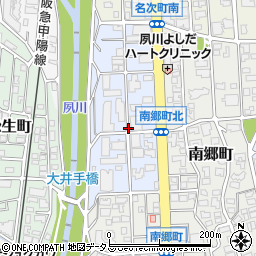 兵庫県西宮市結善町周辺の地図