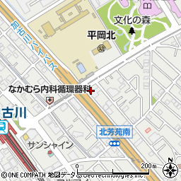 兵庫県加古川市平岡町新在家1457-9周辺の地図