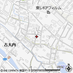 兵庫県加古川市野口町古大内595周辺の地図