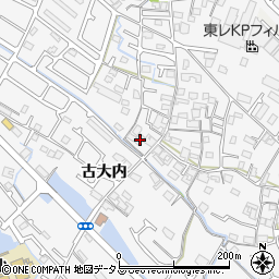兵庫県加古川市野口町古大内633周辺の地図