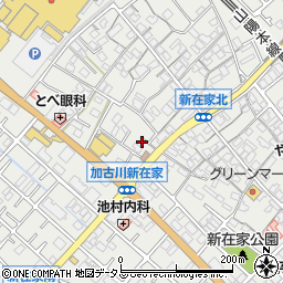 兵庫県加古川市平岡町新在家386-6周辺の地図