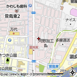 坂本文化周辺の地図
