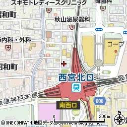 関西みらい銀行西宮支店周辺の地図