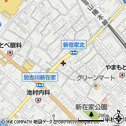 兵庫県加古川市平岡町新在家343-1周辺の地図