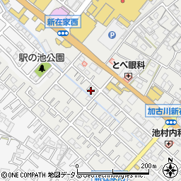 兵庫県加古川市平岡町新在家665-7周辺の地図