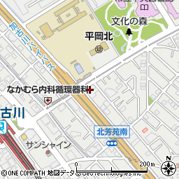 兵庫県加古川市平岡町新在家1457-8周辺の地図