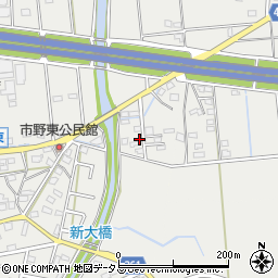 静岡県浜松市中央区市野町1316周辺の地図