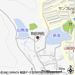 和田神社周辺の地図