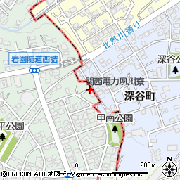 兵庫県芦屋市岩園町30-6周辺の地図