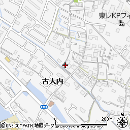 兵庫県加古川市野口町古大内634周辺の地図