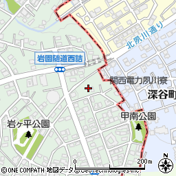 兵庫県芦屋市岩園町30-8周辺の地図