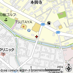 愛知県豊橋市三ノ輪町本興寺12周辺の地図