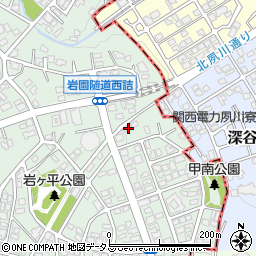 兵庫県芦屋市岩園町30-15周辺の地図