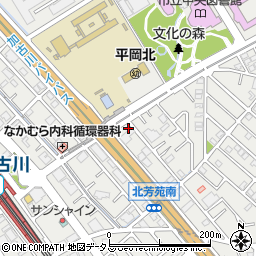 兵庫県加古川市平岡町新在家1457-6周辺の地図