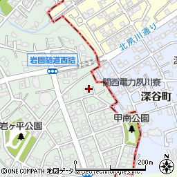 兵庫県芦屋市岩園町30周辺の地図