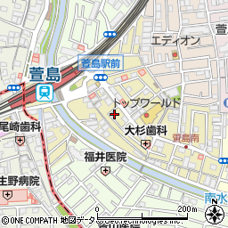 システムロック周辺の地図