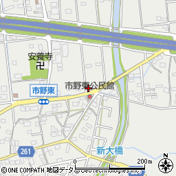 静岡県浜松市中央区市野町1194周辺の地図