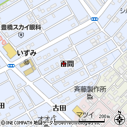 愛知県豊橋市牟呂町百間周辺の地図