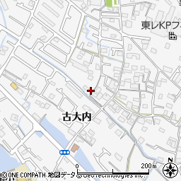 兵庫県加古川市野口町古大内360周辺の地図