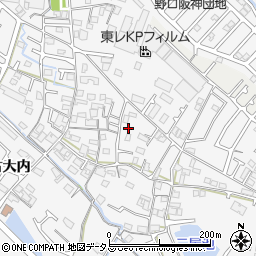 兵庫県加古川市野口町古大内540-2周辺の地図