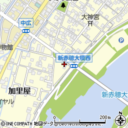 兵庫県赤穂市中広608周辺の地図