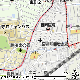 大阪府門真市朝日町6-2周辺の地図