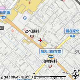 兵庫県加古川市平岡町新在家593-9周辺の地図